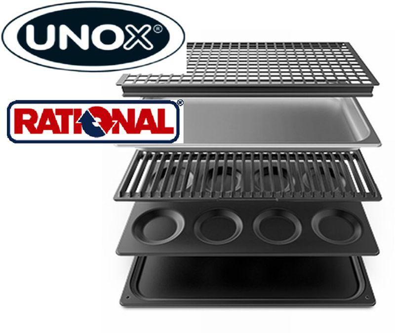 Trays for combi ovens