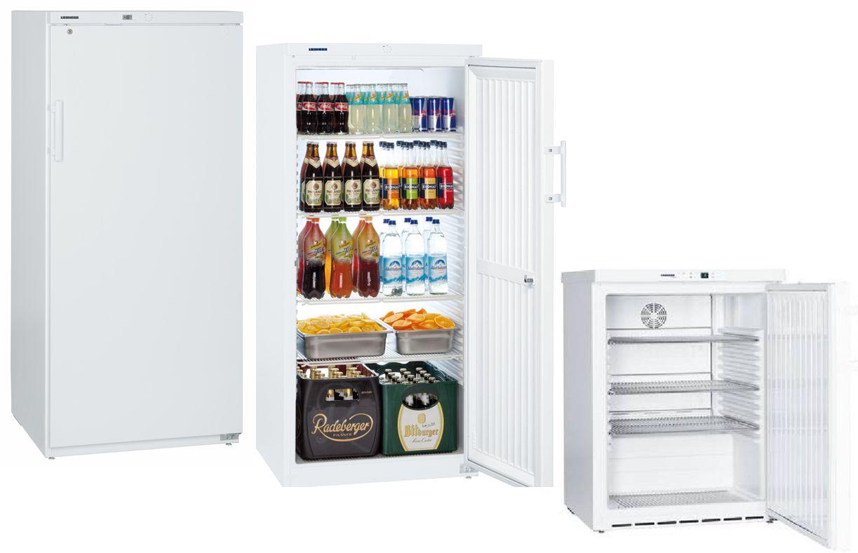 White refrigerated cabinets