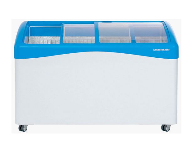 Chest freezers with sliding lid