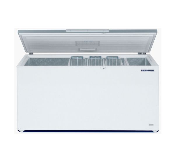 Chest freezers with flip-up lid