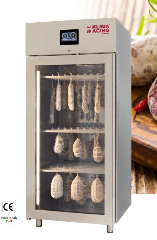Cabinets for drying sausages, hams, and meat
