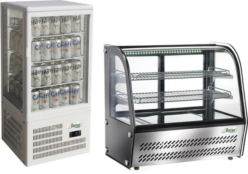 Tabletop refrigerated display cases