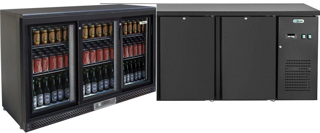Bar refrigerated counters and refrigerators
