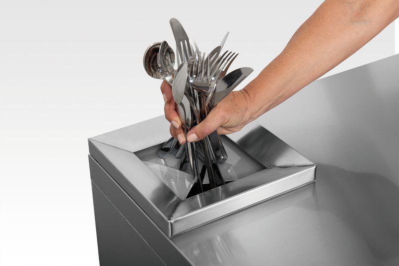 Cutlery dryers and polishers