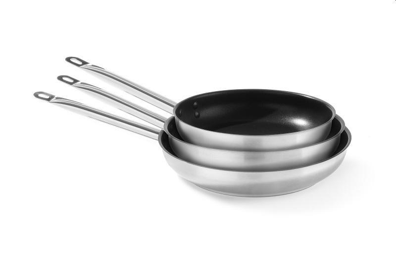 Pans with non-stick surface