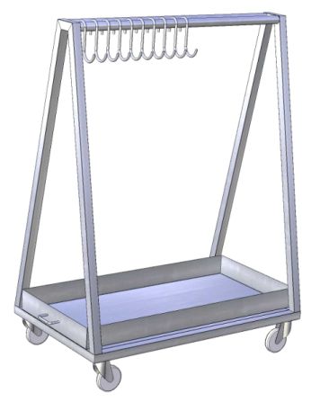 Pojazdný vozík na mäso VP-3