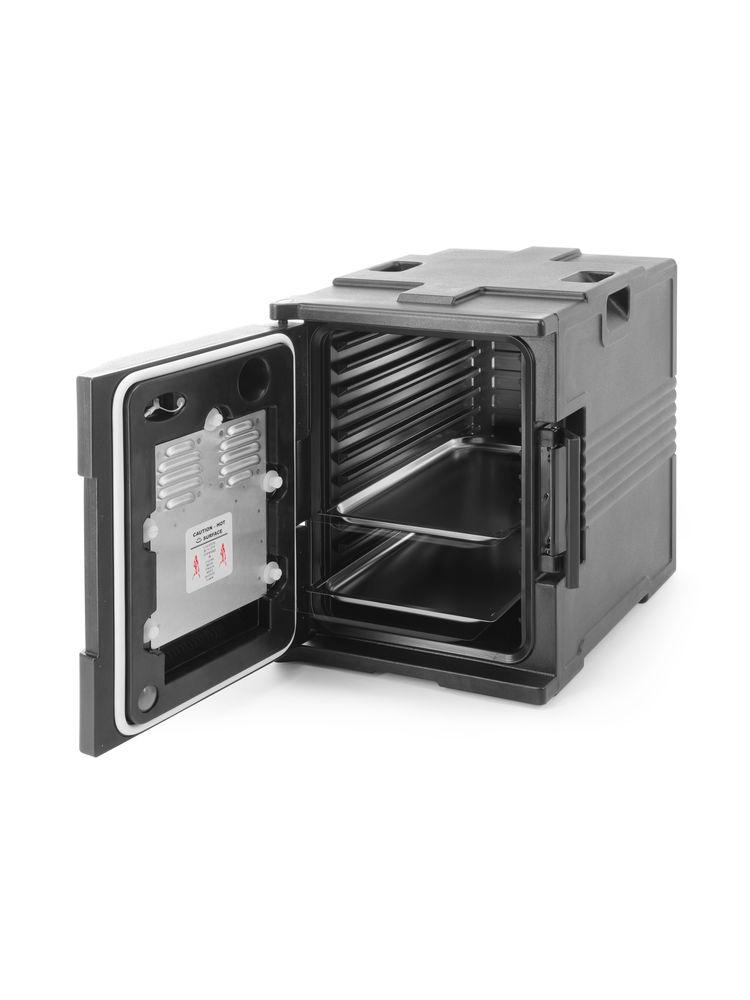 Termoizolačný kontajner s funkciou vyhrievania – catering, AmerBox, GN 1/1, 477x680x(H)620mm AmerBox 707692