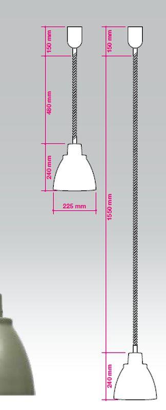 Ohrievacia lampa stropná NR 25 R