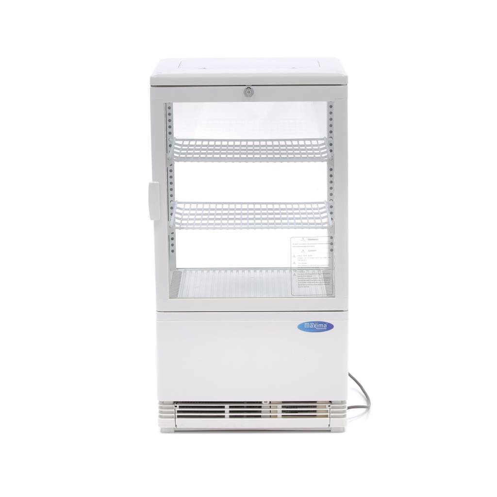 Chladnička s vitrínou 43 cm - 58 l - biela
