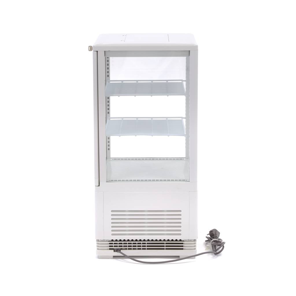 Chladnička s vitrínou 43 cm - 58 l - biela