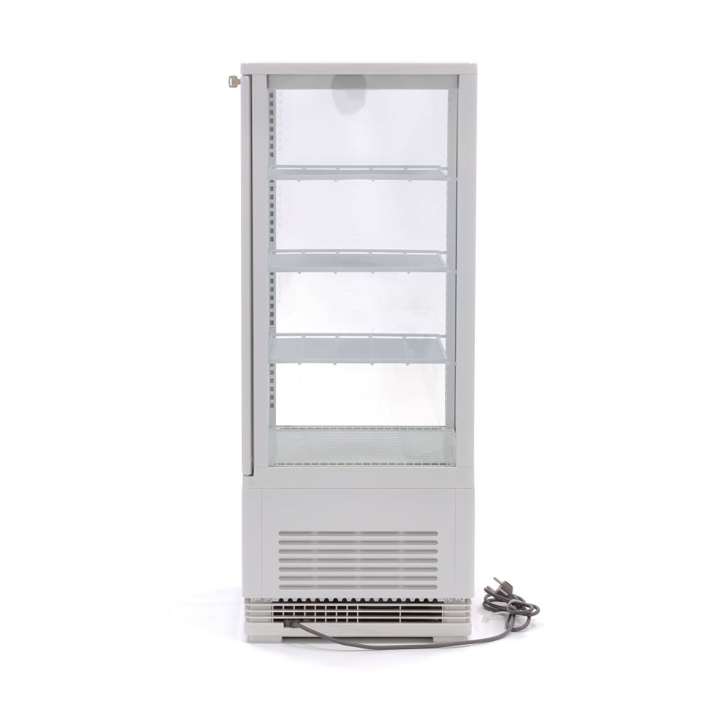 Chladnička s vitrínou 43 cm - 78 l - biela