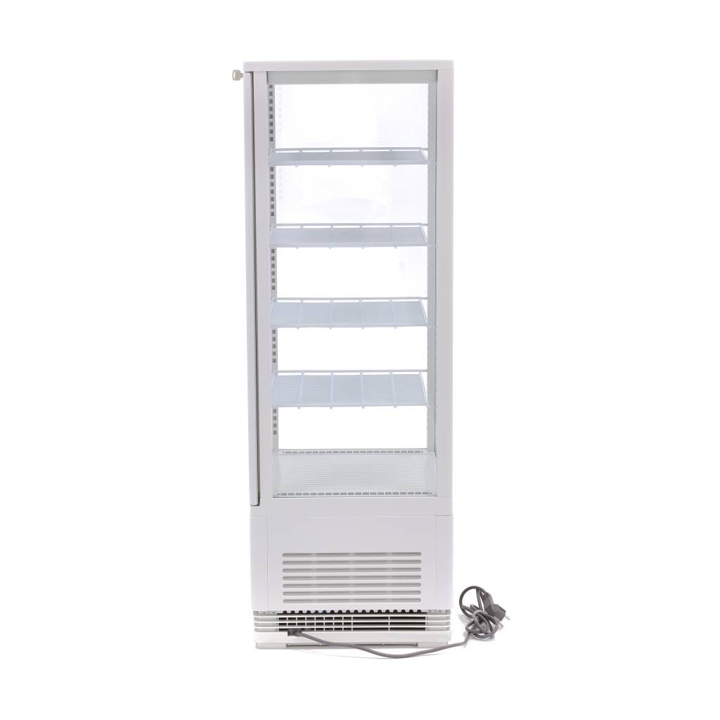 Chladnička s vitrínou 43 cm - 98 l - biela