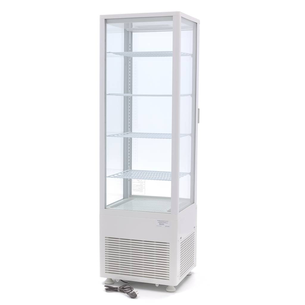 Chladnička s vitrínou 52 cm - 235 l - biela