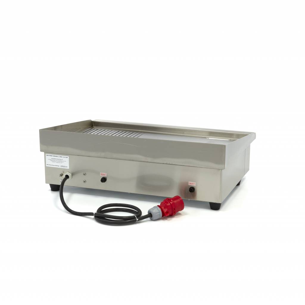 Elektrický gril - hladkýa ryhovaný povrch - 400 V