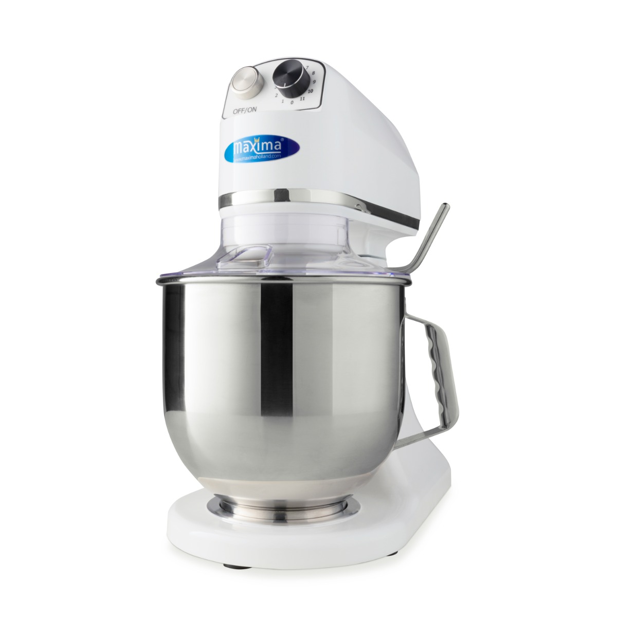 Planetárny mixér - 7 l - do 2 kg cesta - biely