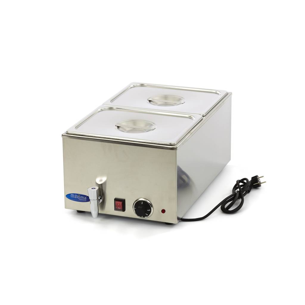Bain Marie s kohútikom - vrátane súpravy 2 x 1/2 GN