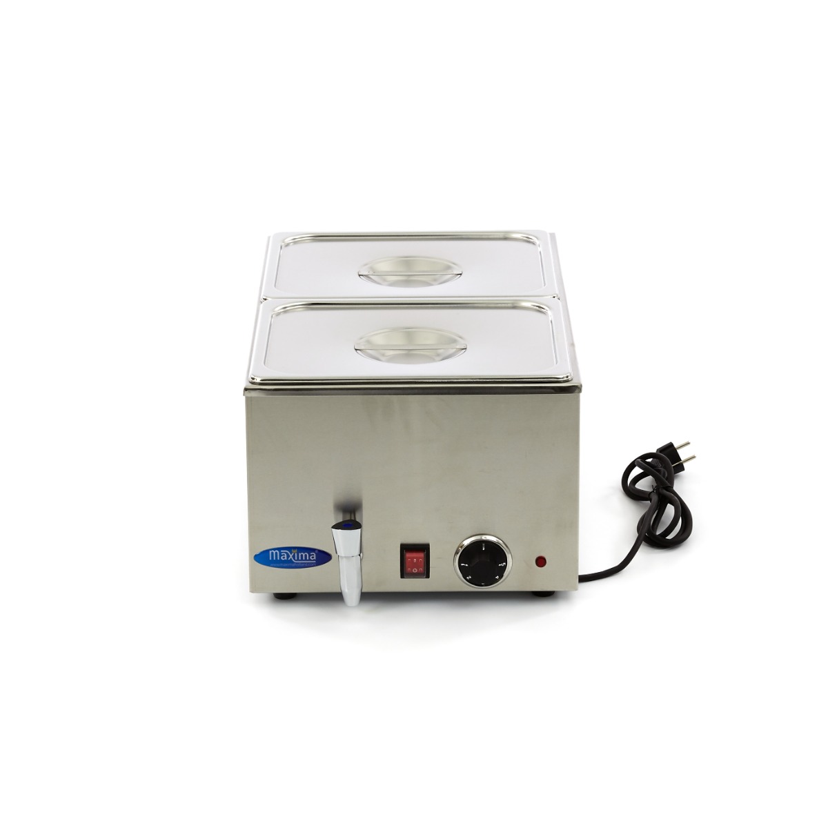 Bain Marie s kohútikom - vrátane súpravy 2 x 1/2 GN