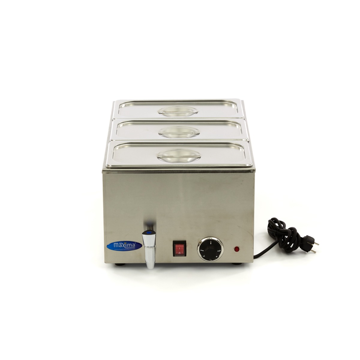 Bain Marie s kohútikom - vrátane súpravy 3 x 1/3 GN