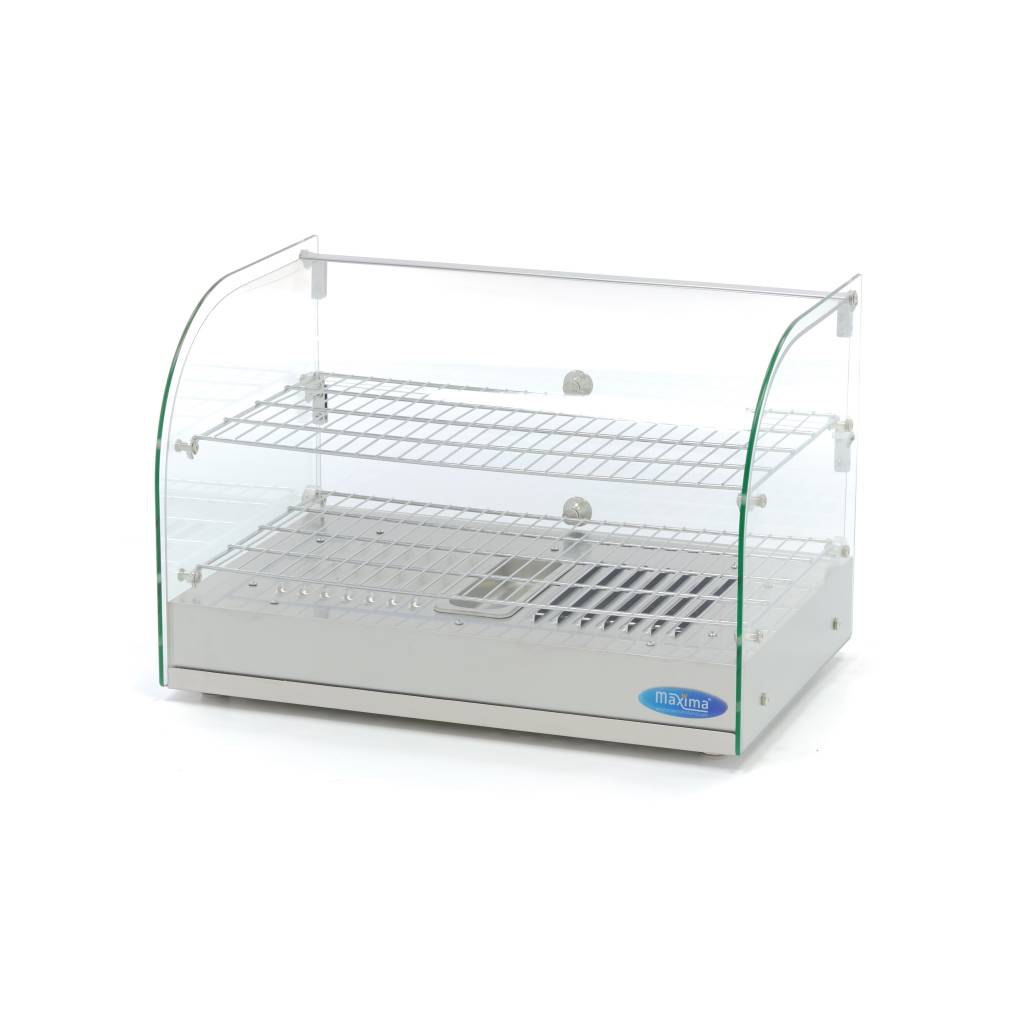 Vyhrievaná vitrína - display na potraviny 55 cm - 2 police - 45 l