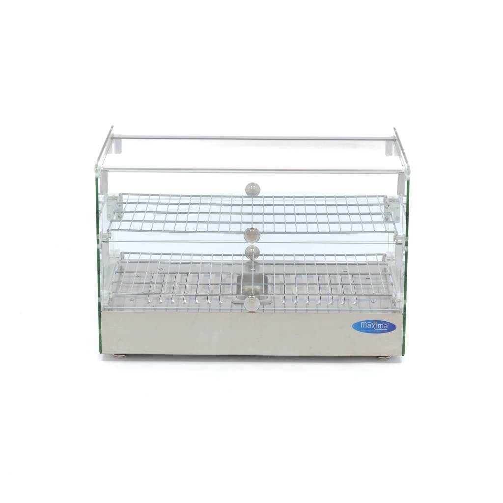 Vyhrievaná vitrína - display na potraviny 55 cm - 2 police - 50 l