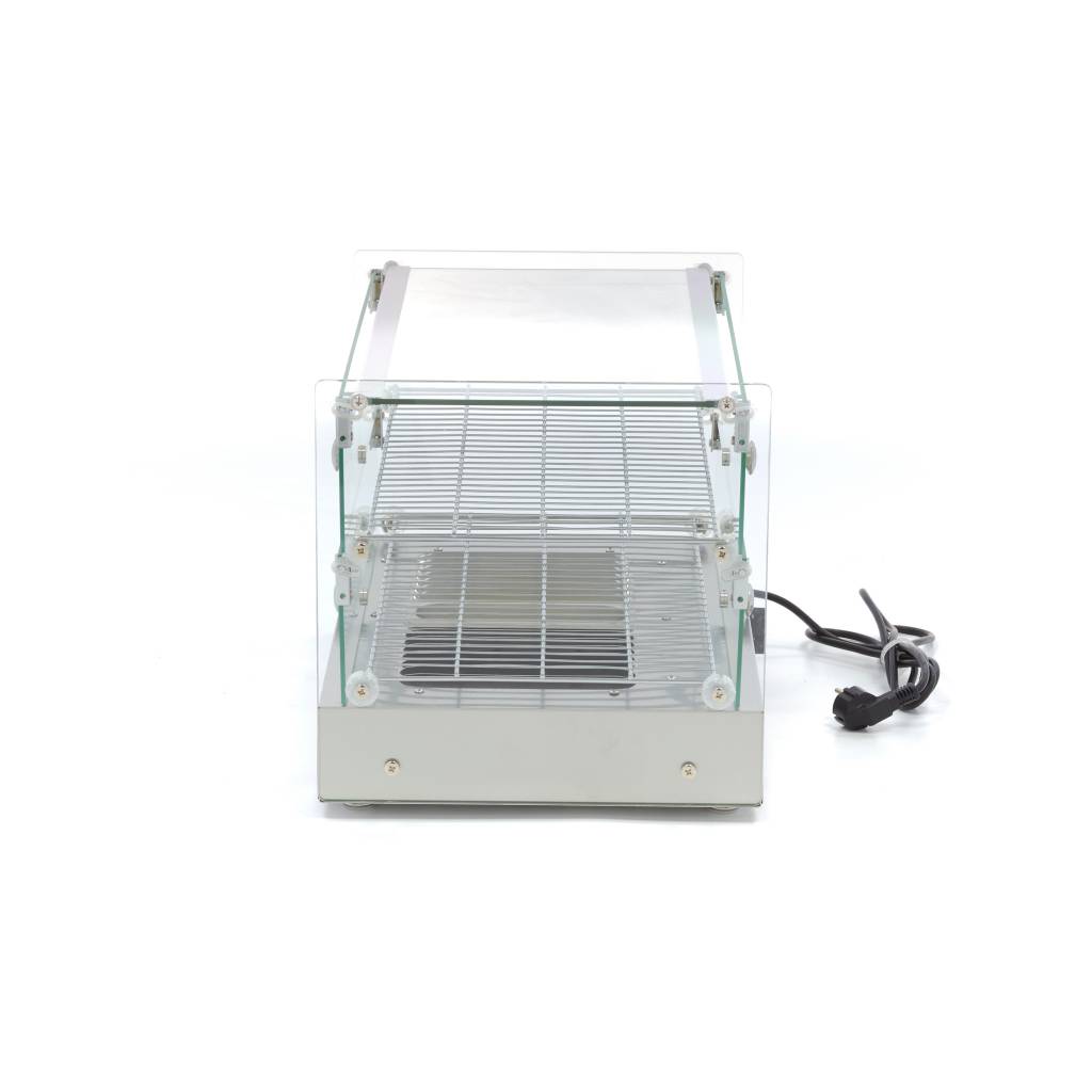 Vyhrievaná vitrína - display na potraviny 55 cm - 2 police - 50 l