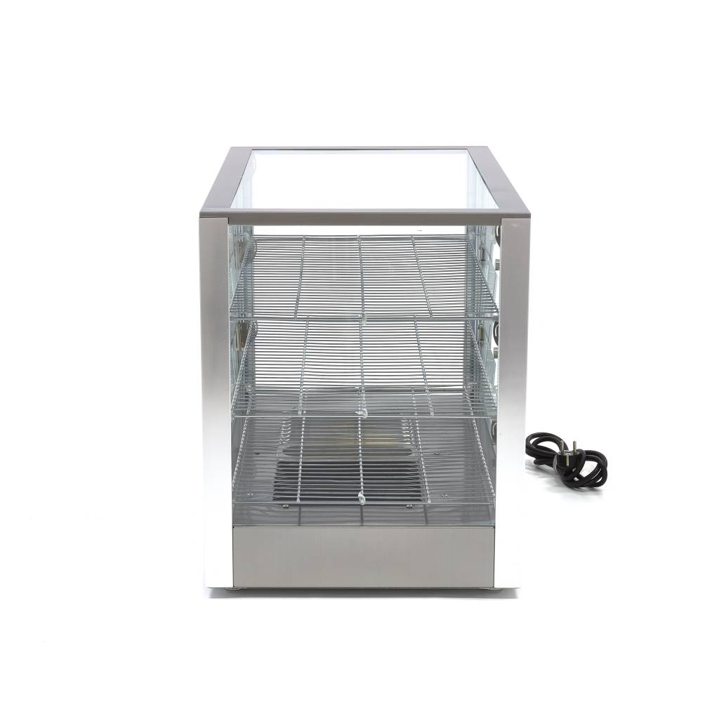 Vyhrievaná vitrína - display na potraviny 70 cm - 3 police - 115 l
