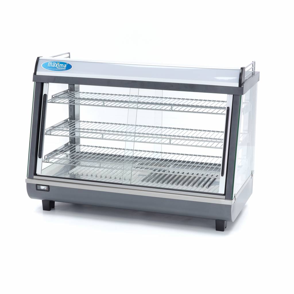 Vyhrievaná vitrína - display na potraviny 91,5 cm - 3 police - 136 l