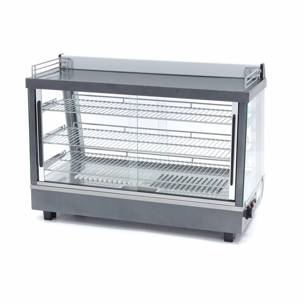 Vyhrievaná vitrína - display na potraviny 91,5 cm - 3 police - 136 l