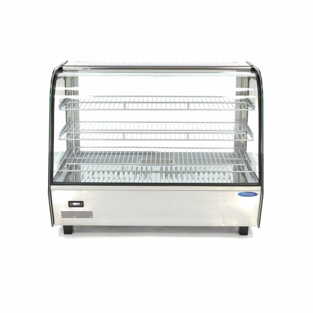Vyhrievaná vitrína - display na potraviny 85,6 cm - 3 police - 160 l