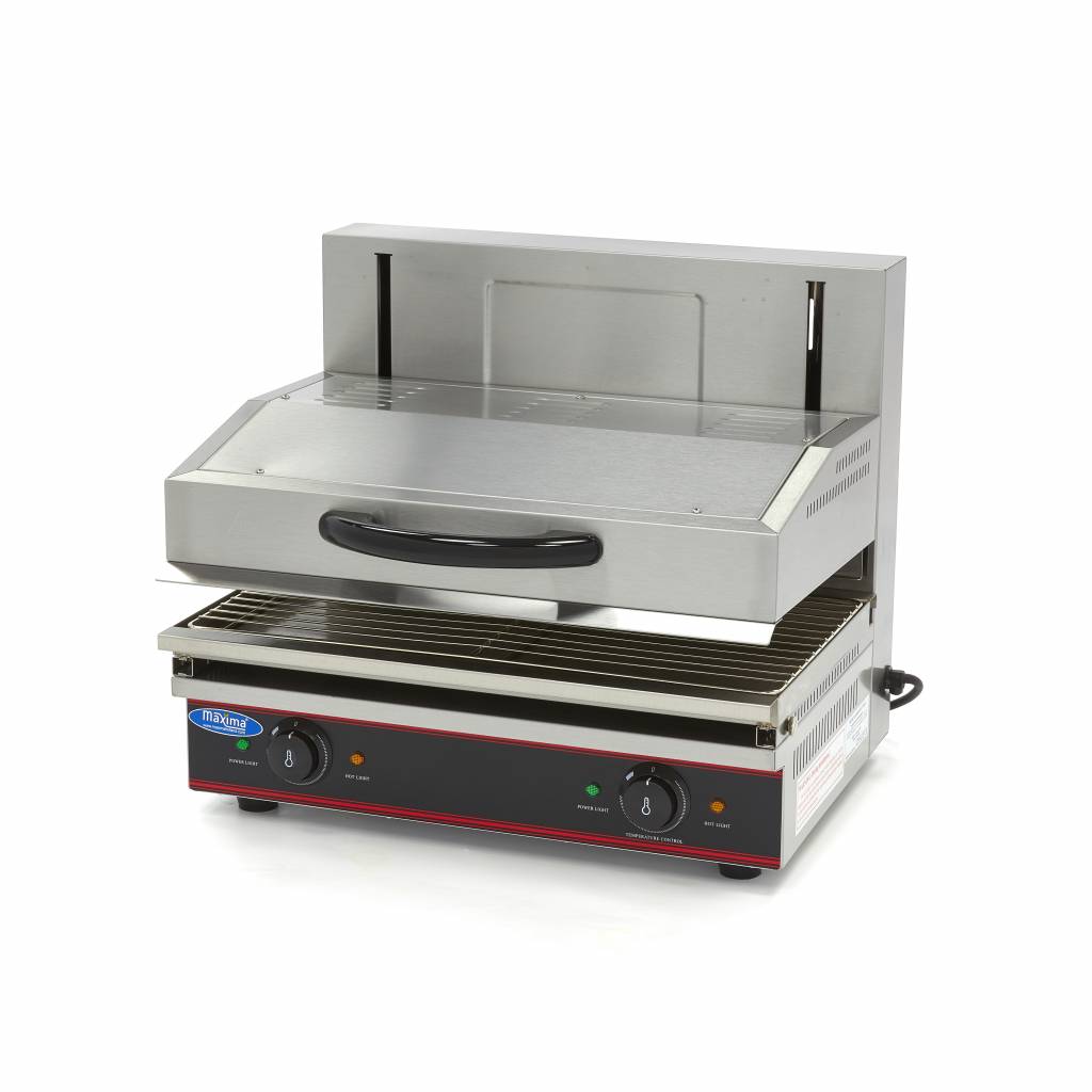 Gril Salamander s posuvným ramenom - 59 x 32 cm - 3600 W