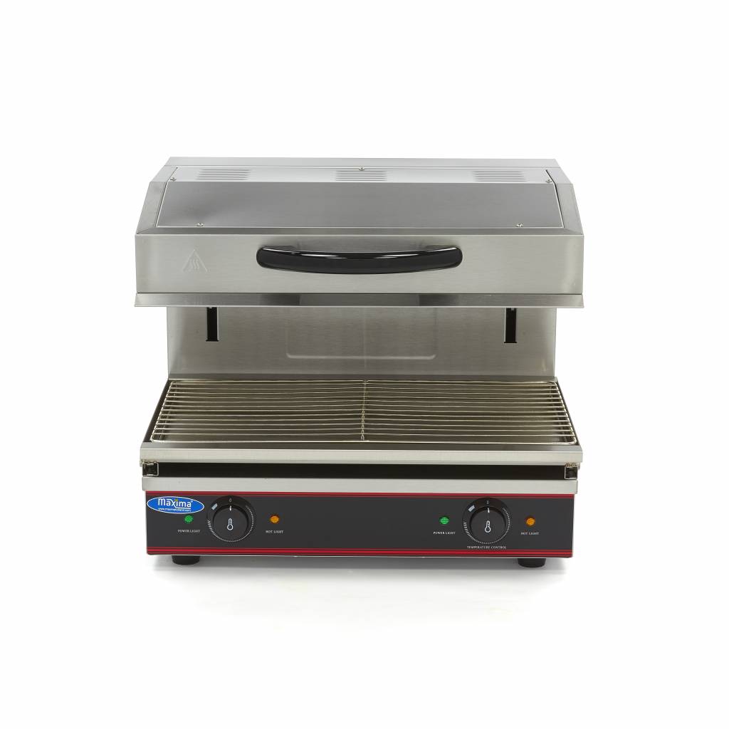 Gril Salamander s posuvným ramenom - 59 x 32 cm - 3600 W