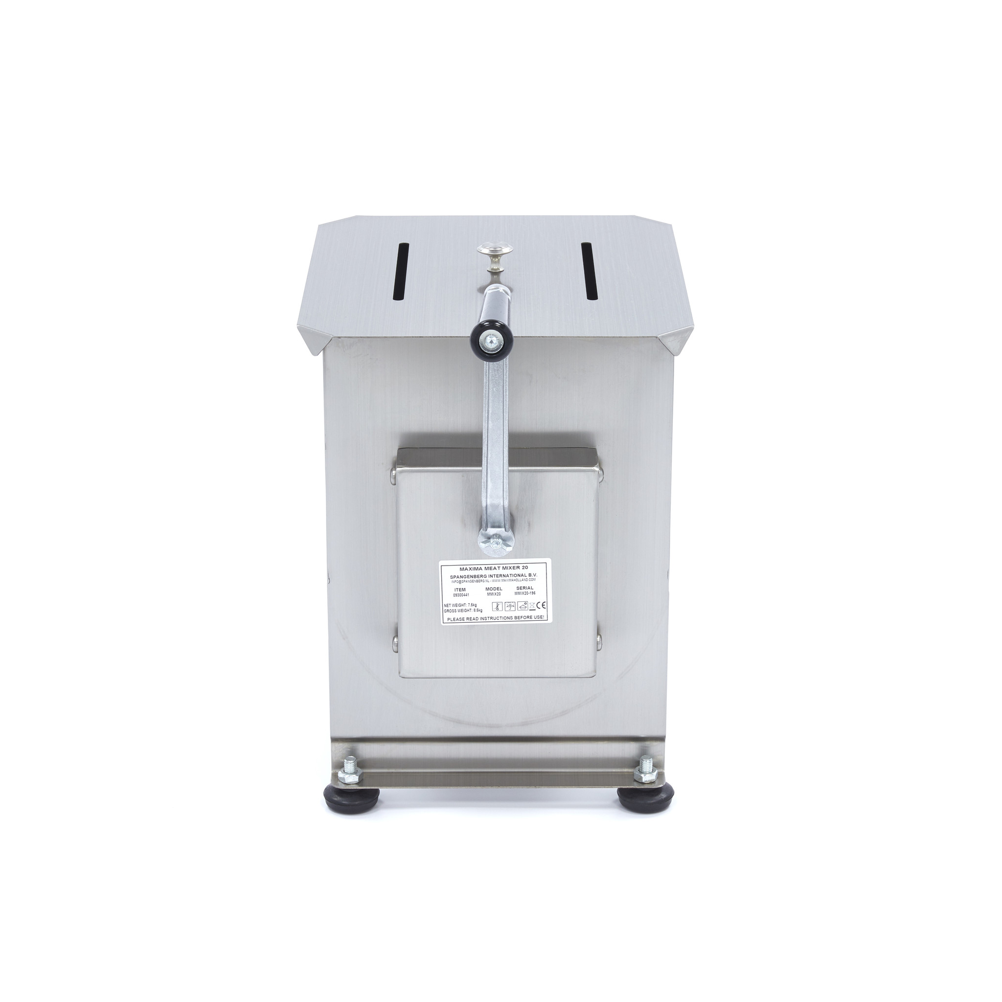 Mixér na mäso 20 l - manuálny - 15 kg mäsa