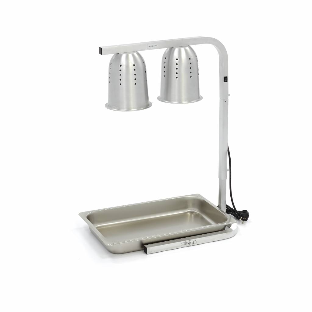 Vykurovacia lampa Double - vrátane 2 lámp - vrátane 1 x 1/1 GN nádoby