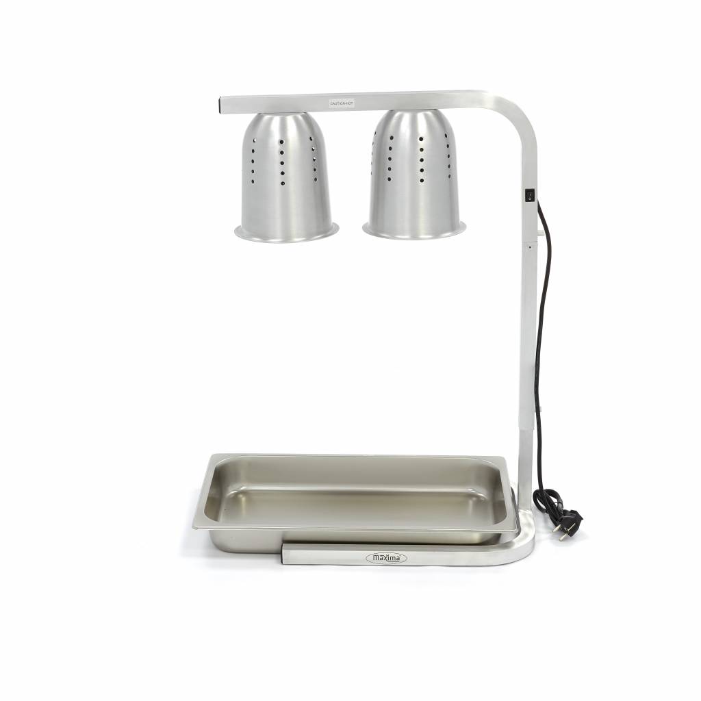 Vykurovacia lampa Double - vrátane 2 lámp - vrátane 1 x 1/1 GN nádoby