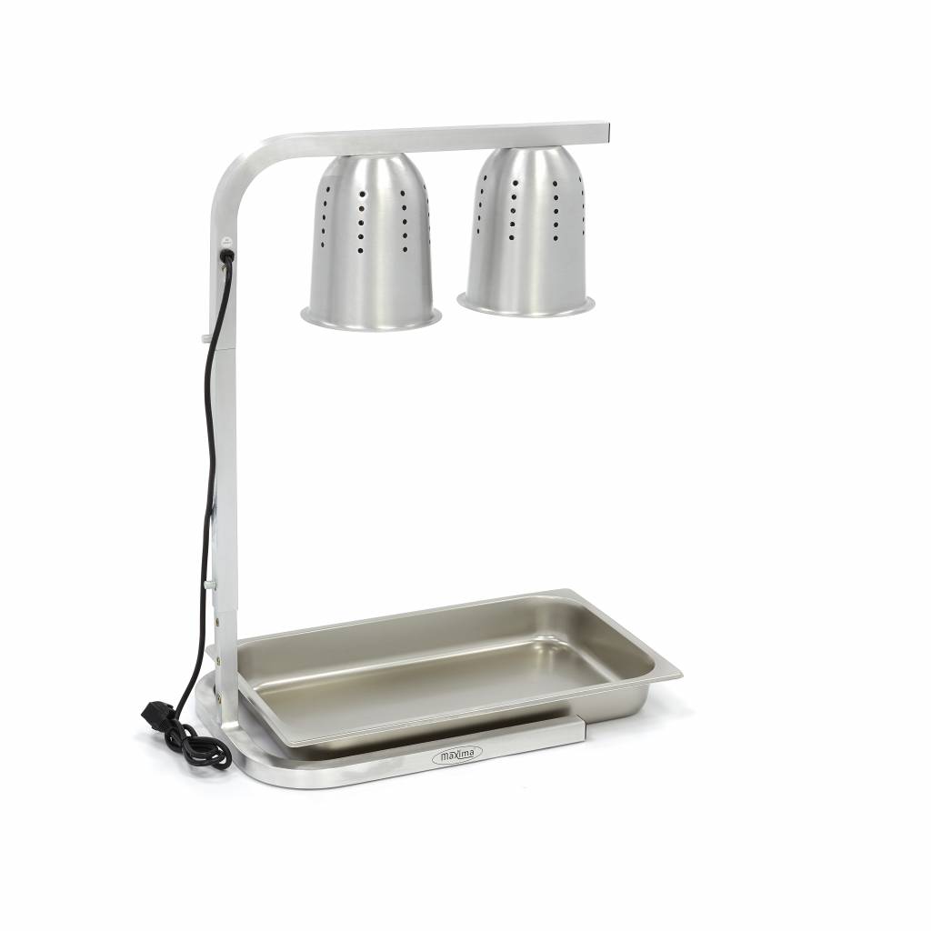 Vykurovacia lampa Double - vrátane 2 lámp - vrátane 1 x 1/1 GN nádoby