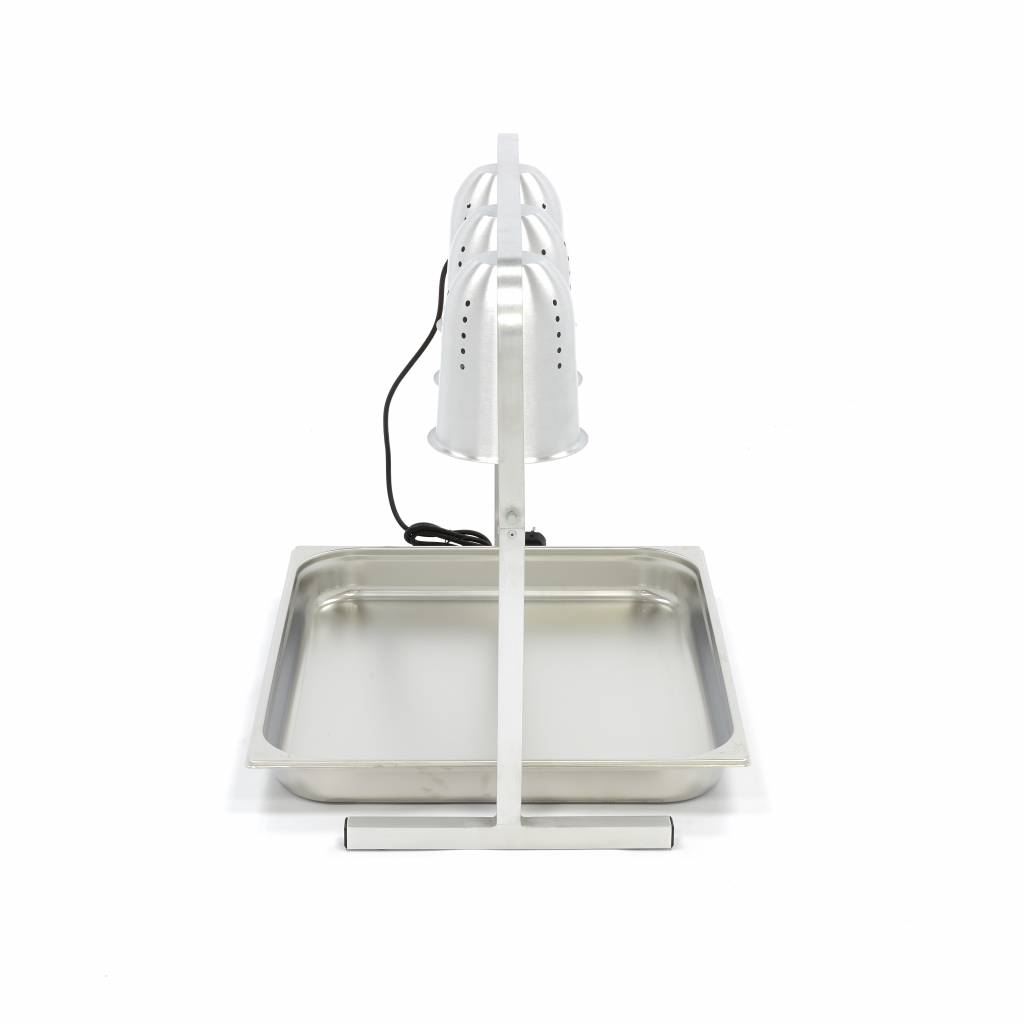 Trojitá vykurovacia lampa - vrátane 3 lámp - vrátane 1 x 2/1 GN nádoby