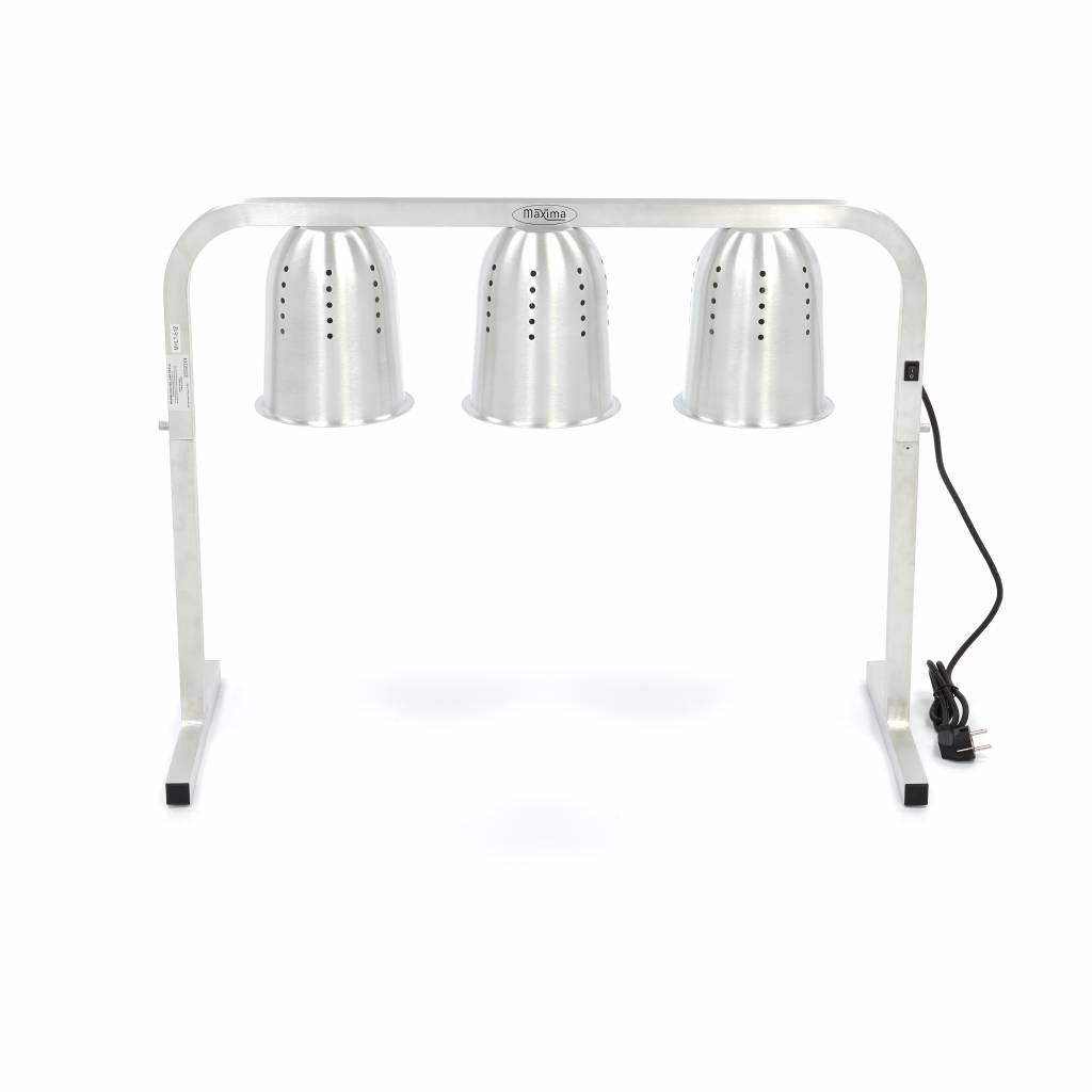 Trojitá vykurovacia lampa - vrátane 3 lámp - vrátane 1 x 2/1 GN nádoby