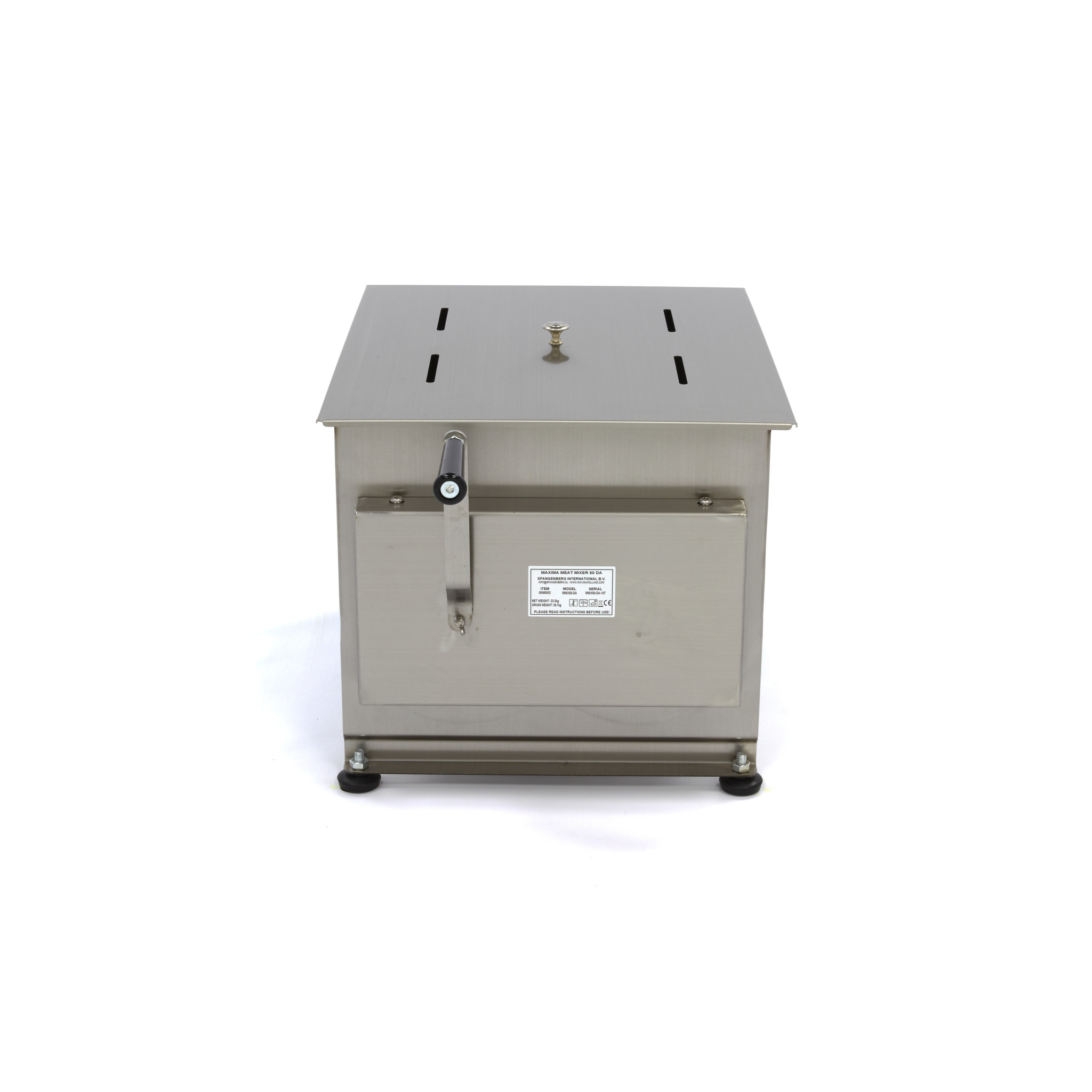 Mixér na mäso 50 l - manuálny - dvojitá náprava - 37,5 kg mäsa