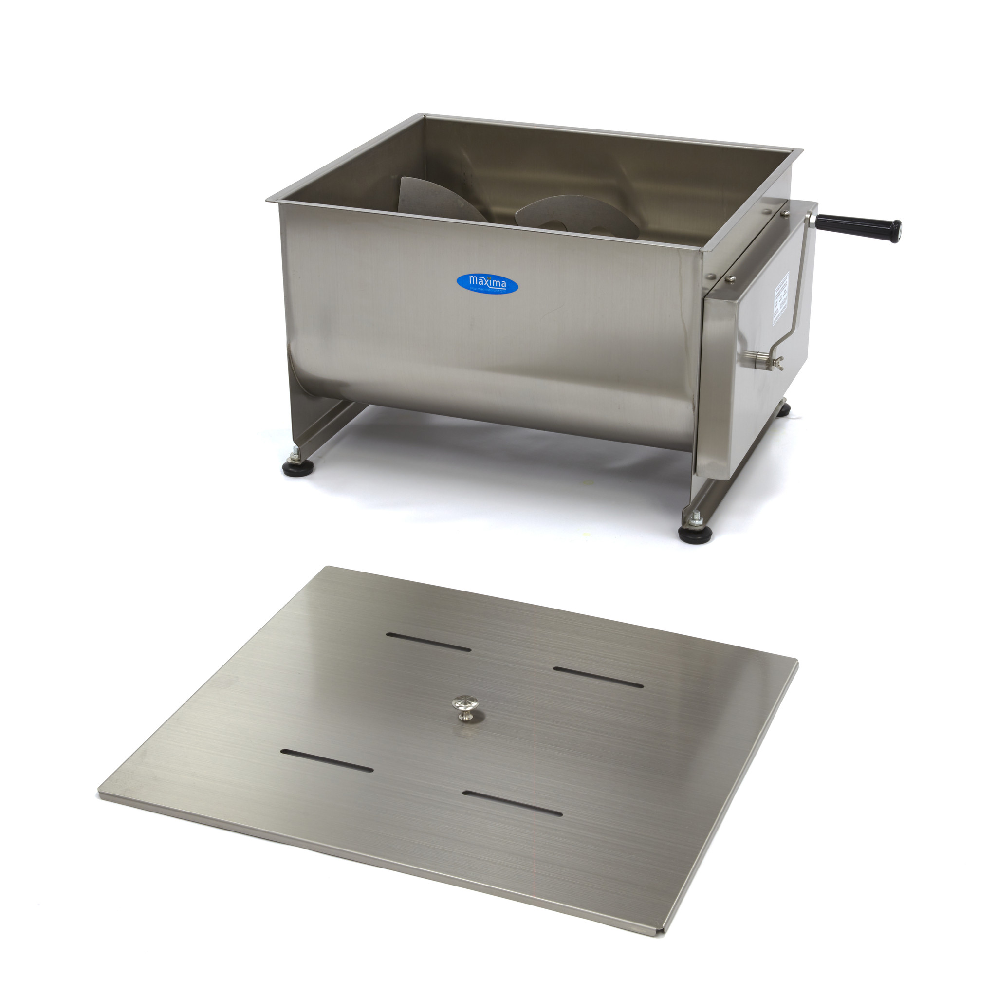 Mixér na mäso 60 l - manuálny - dvojitá náprava - 45 kg mäsa