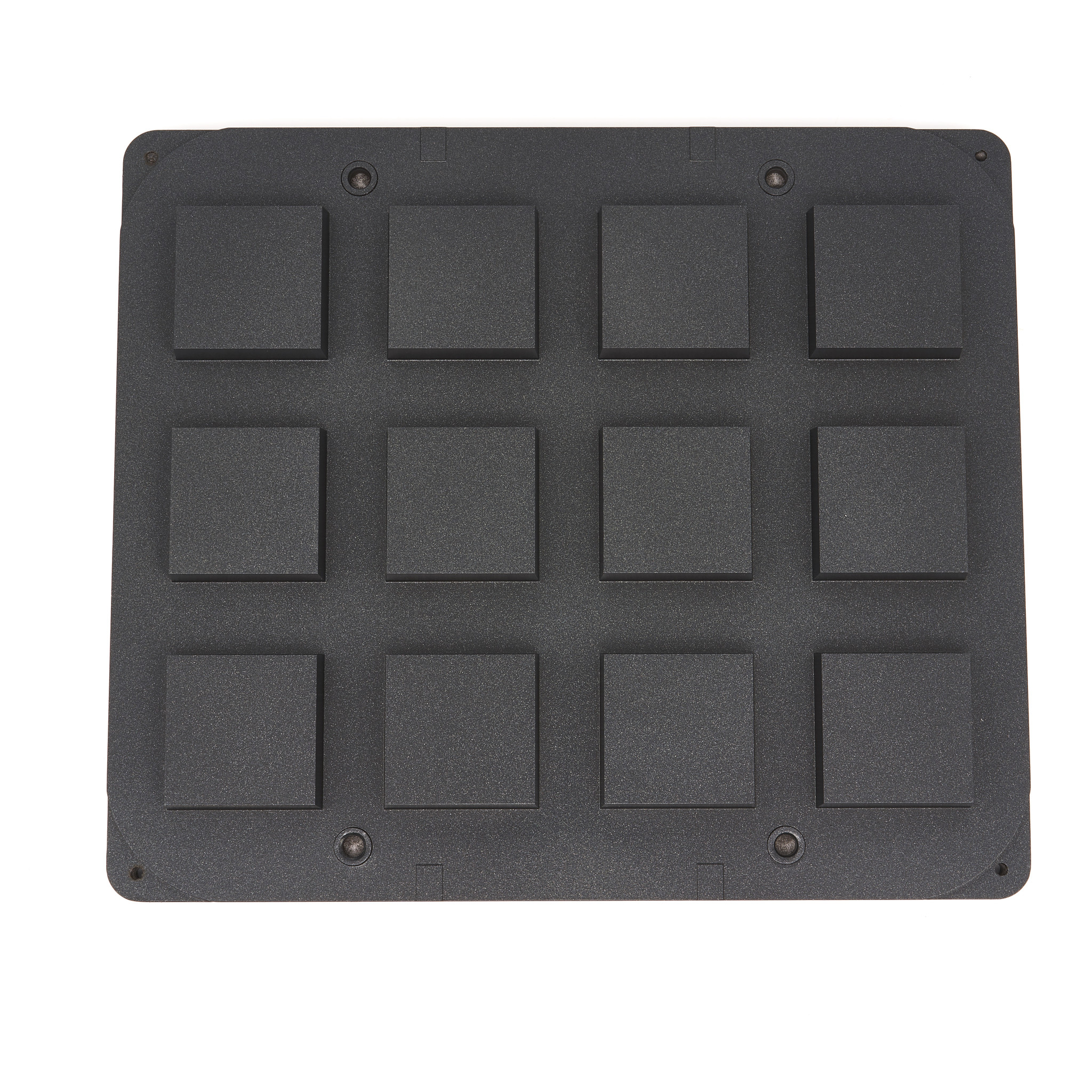 Forma na tartaletky - štvorcová - 72/62 mm - 12 kusov