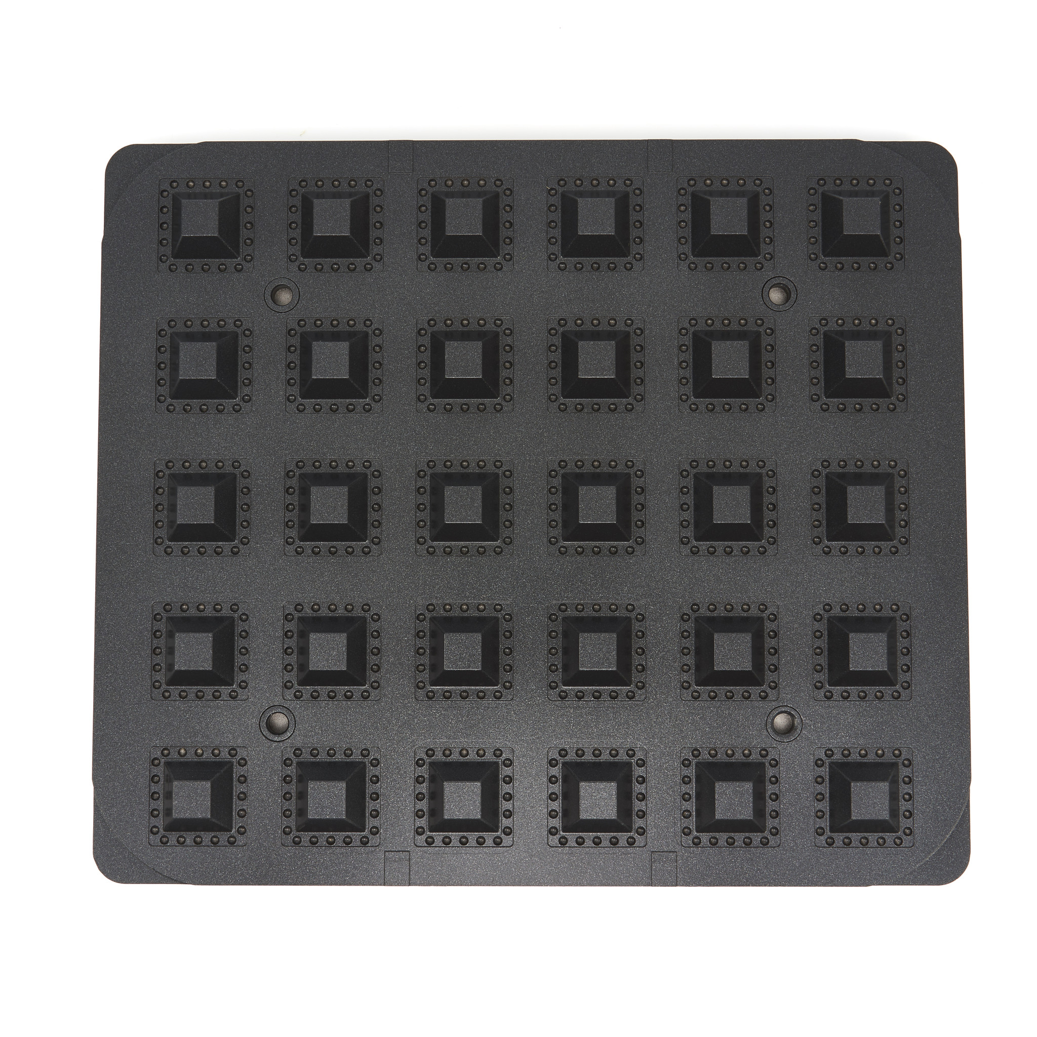 Forma na tartaletky - štvorcová - 41/23 mm - 30 kusov