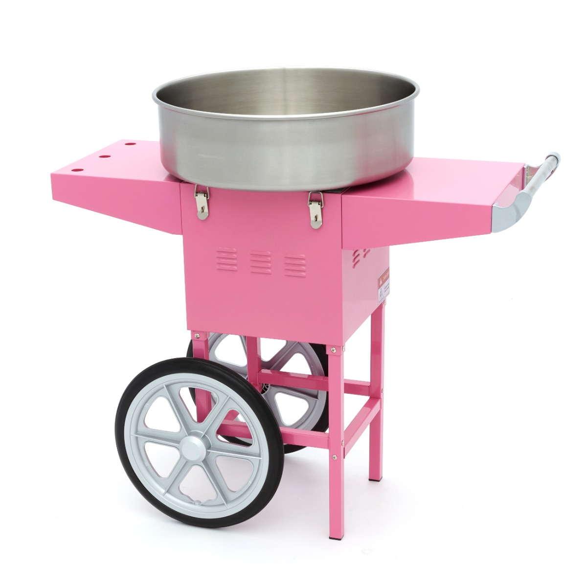 Strojček na cukrovú niť - Ø 52 cm - ružový - s vozíkom
