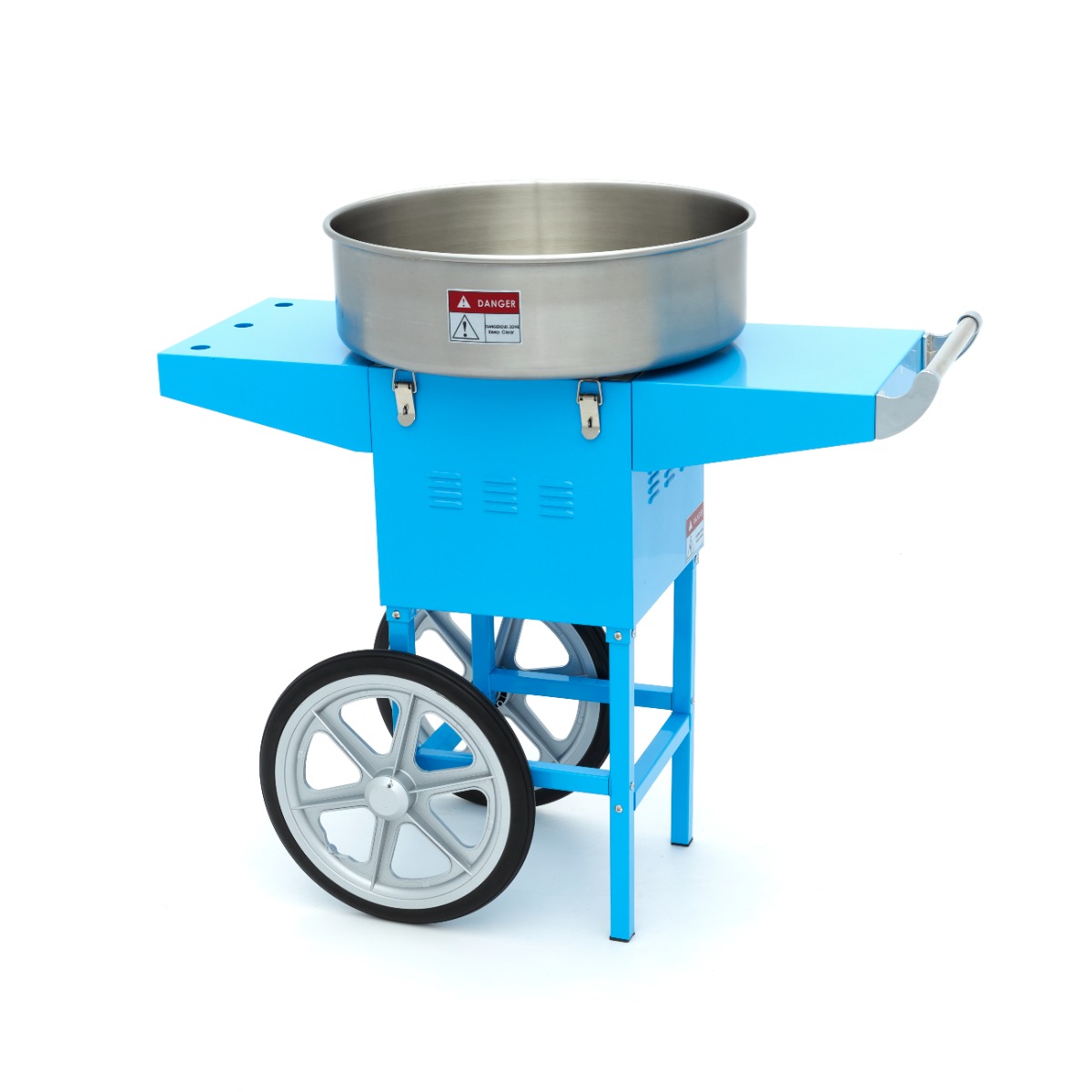 Strojček na cukrovú niť - Ø 52 cm - modrý - s vozíkom