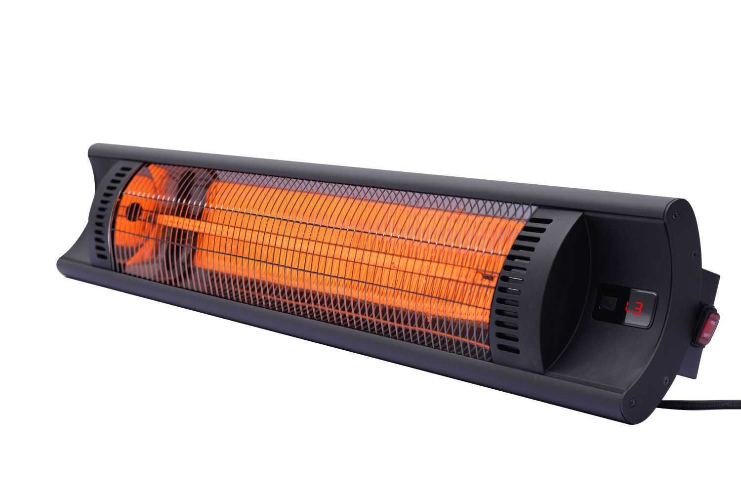 Infračervený žiarič Bola terasový, HENDI, Čierna, 230V/2500W, 912x185x(H)174mm
