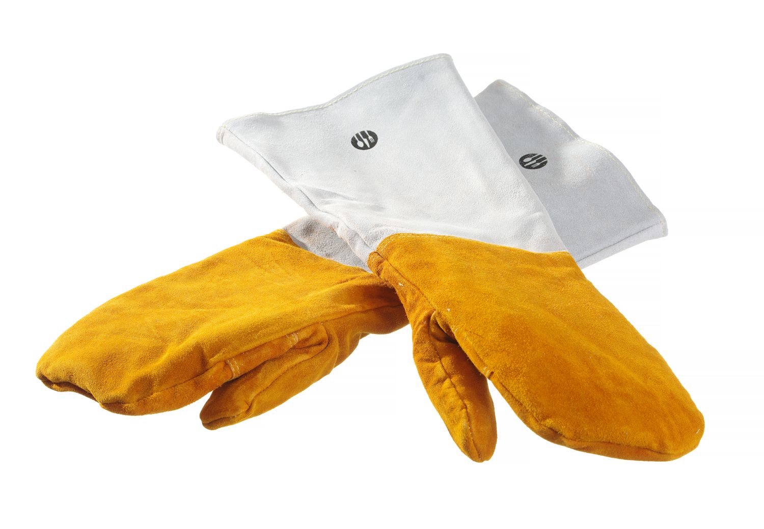 Teploodolné kožené grilovacie rukavice, 2 ks, HENDI, 2 ks, (L)460mm