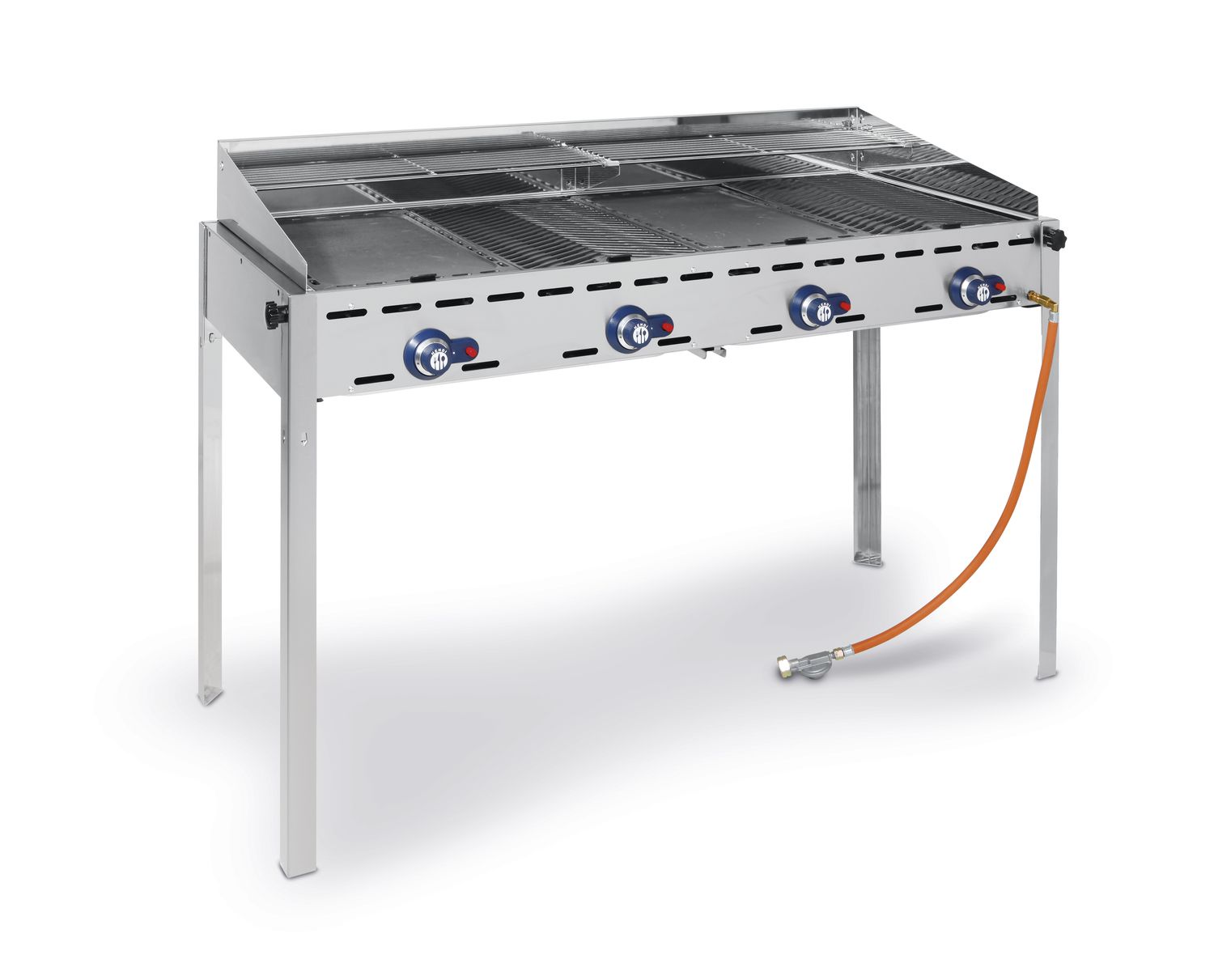 4-horákový plynový gril Green Fire Profi Line, 22kW, 1400x612x(H)825mm