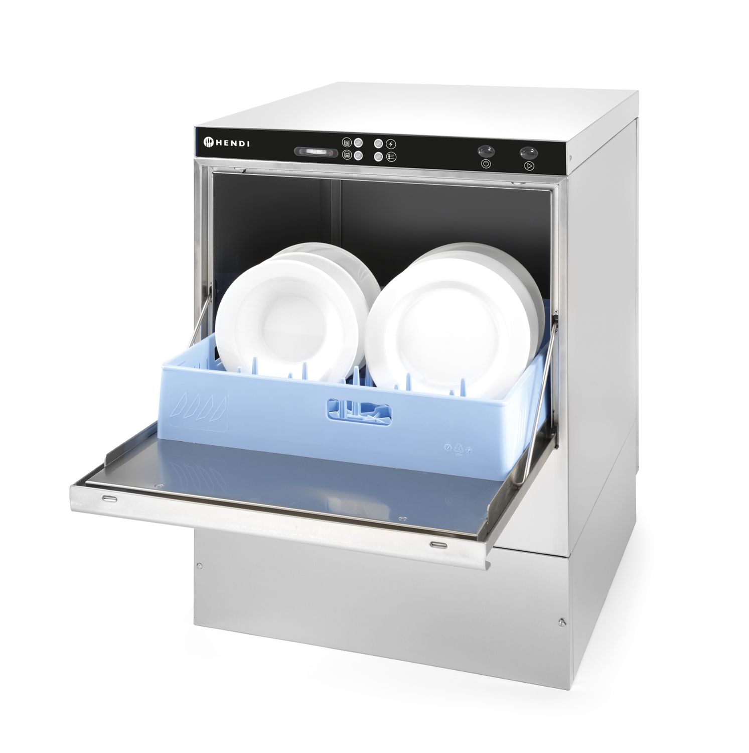 Umývačka riadu 50 x 50 – ELEKTROMECHANICKÉ ovládanie, s dávkovačom umývacieho prostriedku, 400V/6600W, 570x600x(H)830mm 233030 HENDI