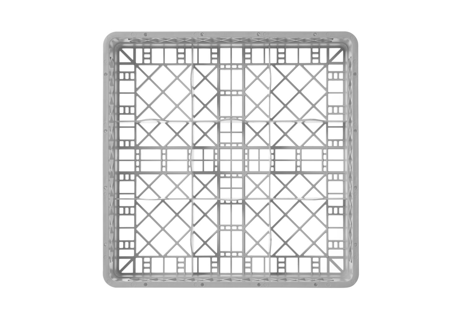 Kôš na sklo 500 x 500 mm, HENDI, 9 priehradiek, 500x500x(H)104mm 877050