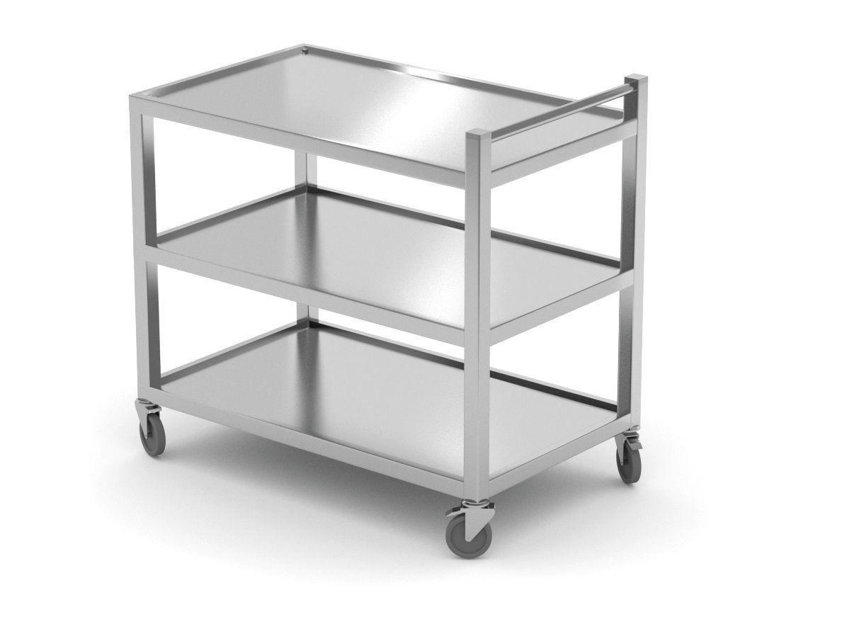 Servírovací vozík, zváraný, HENDI, Profi Line, 865x565x(H)950mm na veľké zataženie 810224