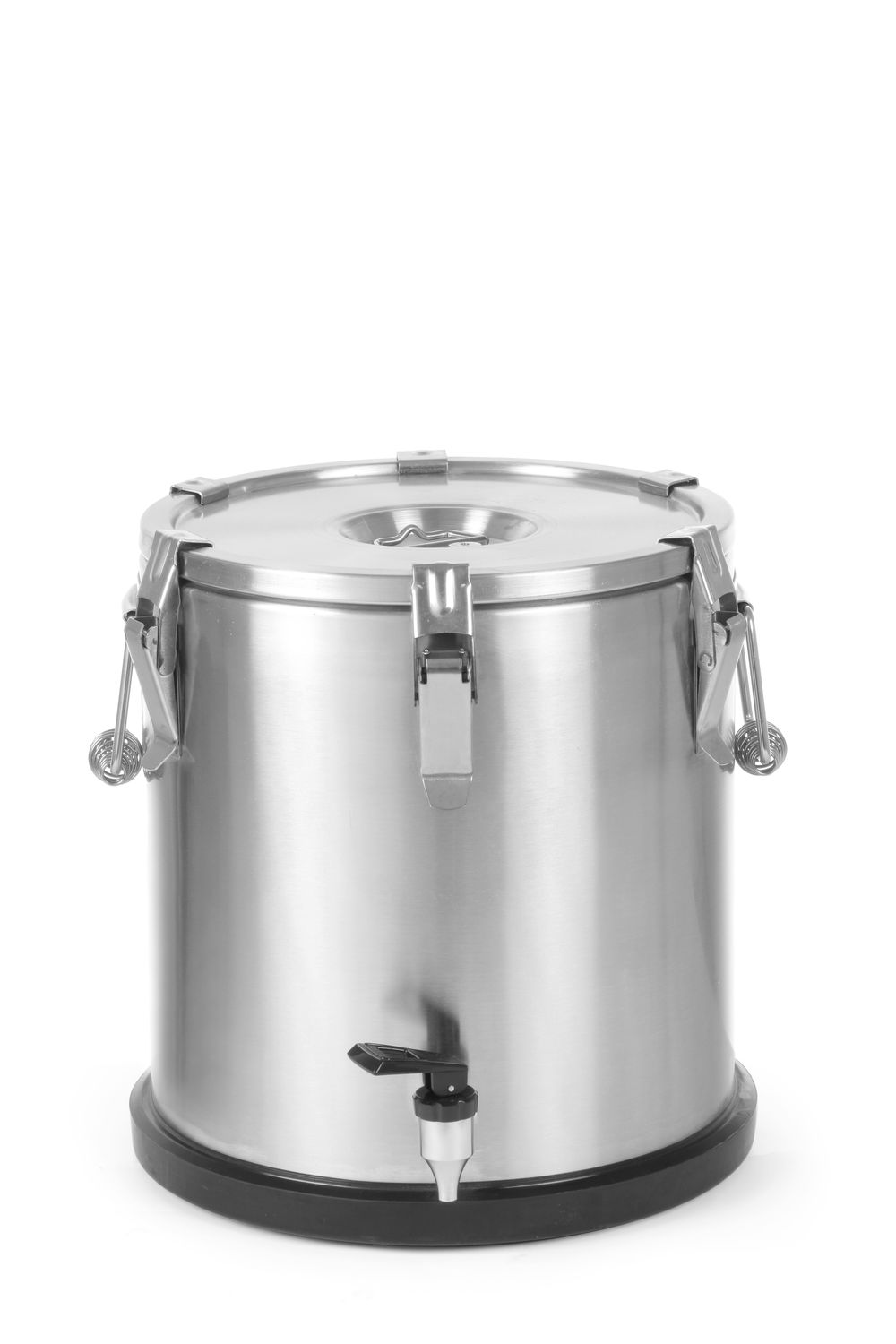 Izolačný prenosný termos – s kohútikom, HENDI, Profi Line, 20L, Strieborná, ⌀330x(H)360mm s kohútom, art.710227